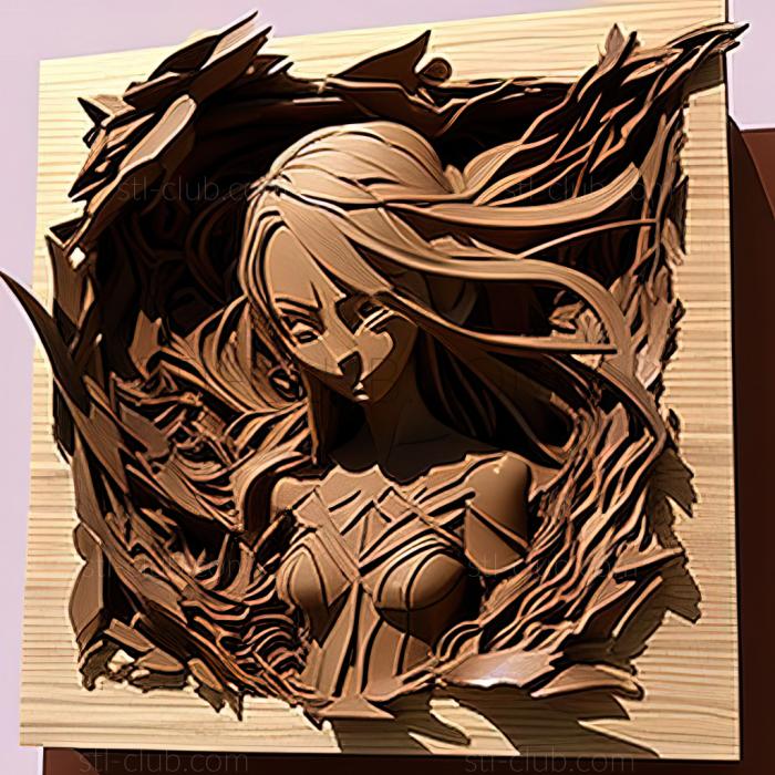 3D модель Эмма Роузиз аниме (STL)